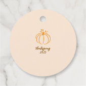 Personalisierter Erntedank - Sonderfallgeschenk Geschenkanhänger (Rückseite)