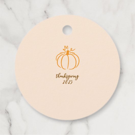 Personalisierter Erntedank - Sonderfallgeschenk Geschenkanhänger (Rückseite)