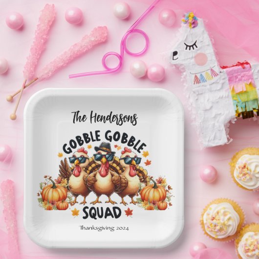 Personalisierter Erntedank Teller 9" (Party)