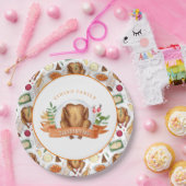 Personalisierter Erntedank Türkei Abendessen Papie Pappteller (Party)