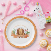 Personalisierter Erntedank Türkei Abendessen Papie Pappteller (Party)