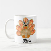 Personalisierter Erntedank Türkei Herbst Gif Kaffeetasse (Links)