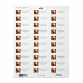 Personalisierter Erntedank Türkei im Wald (Vorne)