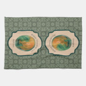 Personalisierter Erntedank von Herbst Pumpkin und Handtuch (Horizontal)