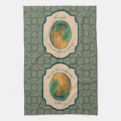 Personalisierter Erntedank von Herbst Pumpkin und Handtuch (Vertikal)