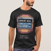 Personalisierter ERROR 404 Streich Nicht Gefunden 