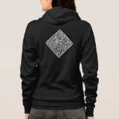 Personalisierter Erstelle Deinen eigenen QR-Code Hoodie (Rückseite)
