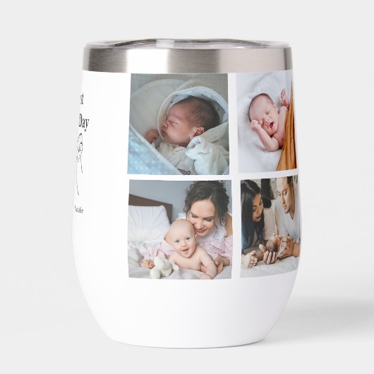 Personalisierter Ersten Muttertag FotoCollage (Rückseite)