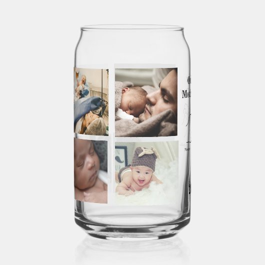 Personalisierter Ersten Muttertag FotoCollage Dosenglas (Vorderseite)