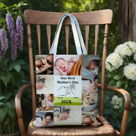 Personalisierter Ersten Muttertag FotoCollage Tasche