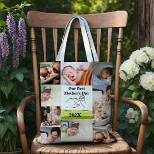 Personalisierter Ersten Muttertag FotoCollage Tasche