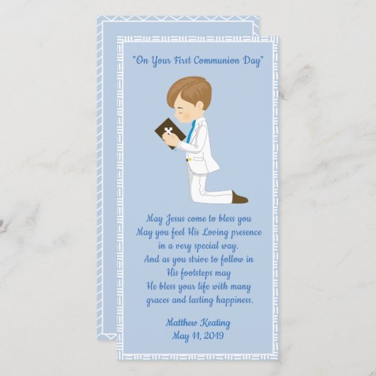 Personalisierter erster dankeskarte (Vorne/Hinten)