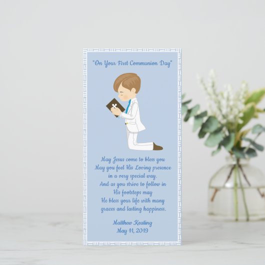 Personalisierter erster dankeskarte (Stehend Vorderseite)