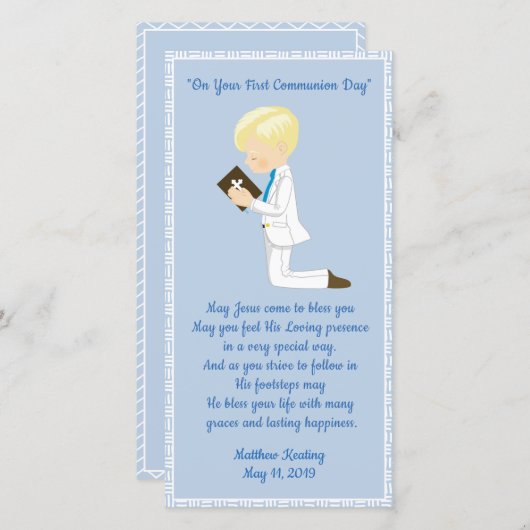 Personalisierter erster dankeskarte (Vorne/Hinten)