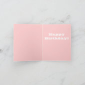 Personalisierter erster Geburtstag Karte (Innenseite)