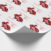 Personalisierter erster geschenkpapier (Ecke)