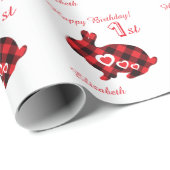 Personalisierter erster geschenkpapier (Rolleneckpunkt)