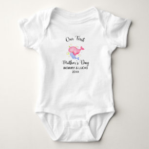 Personalisierter Erster Muttertag 2021, Individuel Baby Strampler