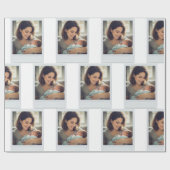 Personalisierter erster Muttertag nach der Adoptio Geschenkpapier (Flach)