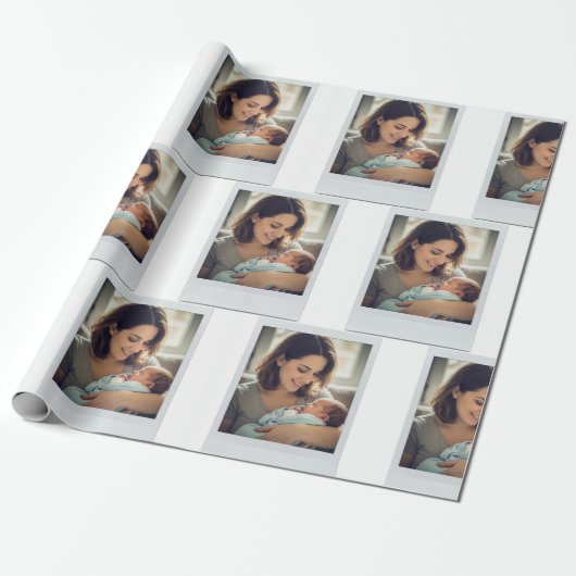 Personalisierter erster Muttertag nach der Adoptio Geschenkpapier (Ungerollt)