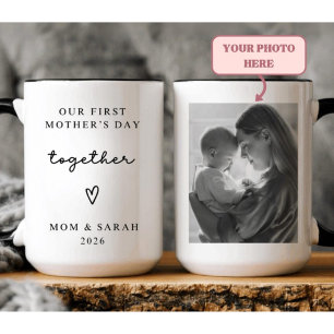 Personalisierter Erster Muttertag Zusammen Foto-Be Tasse