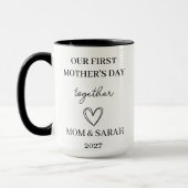 Personalisierter Erster Muttertag Zusammen Foto-Be Tasse (Links)