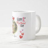 Personalisierter Erster Muttertags-Becher Jumbo-Tasse (Vorderseite Rechts)