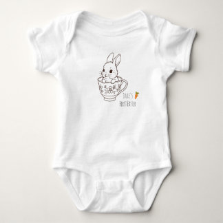 Personalisierter erster Osterhase Baby Strampler
