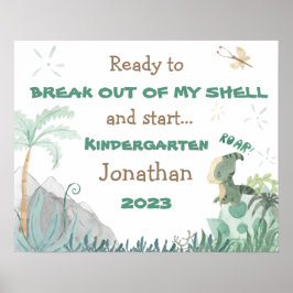 Personalisierter Erster Schultag 2023 Poster