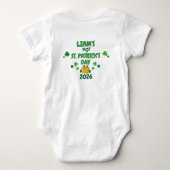 Personalisierter Erster St. Patrick's Day 2026 Top (Rückseite)