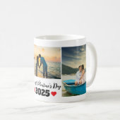 Personalisierter Erster Valentinstag 3 FotoCollage Kaffeetasse (VorderseiteRechts)
