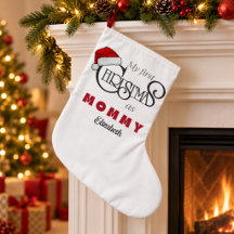Personalisierter erster Weihnachten als Mami Strum