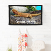 Personalisierter erwachsener Bartdrachenechse Banner (Insitu)