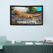 Personalisierter erwachsener Bartdrachenechse Banner (Messeveranstaltung)