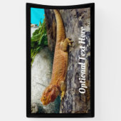 Personalisierter erwachsener Bartdrachenechse Banner (Vertikal)