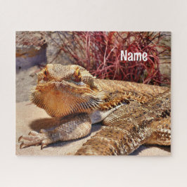 Personalisierter erwachsener Bartdrachenechse Puzzle