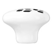 Personalisierter Esel-Design Keramikknauf (Seitenansicht)