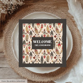 Personalisierter Ethnic Napkins Classic Boho Style Serviette