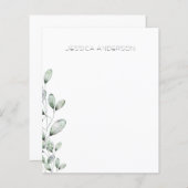 Personalisierter Eukalyptus-Individuelle Name-Schr (Vorne/Hinten)