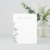 Personalisierter Eukalyptus-Individuelle Name-Schr (Stehend Vorderseite)