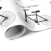 Personalisierter Fahrrad-Entwurf Geschenkpapier (Rolleneckpunkt)