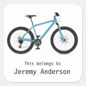 Personalisierter Fahrradaufkleber Quadratischer Aufkleber (Vorderseite)