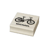 Personalisierter Fahrradfahrer - Fahrrad Gummistempel (Stempel)