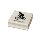 Personalisierter Fahrradfahrer Gummistempel (Stempel)