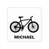Personalisierter Fahrradfahrer Gummistempel (Prägung)
