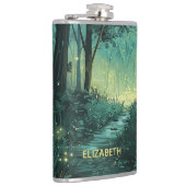 Personalisierter Fairy Light Forest Flachmann (Rechts)