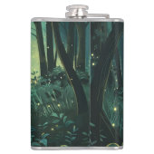 Personalisierter Fairy Light Forest Flachmann (Rückseite)