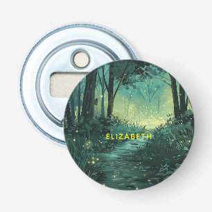 Personalisierter Fairy Light Forest Flaschenöffner