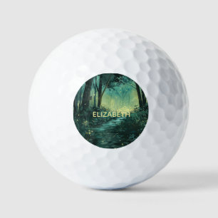 Personalisierter Fairy Light Forest Golfball
