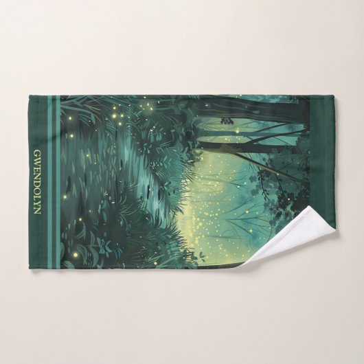 Personalisierter Fairy Light Forest Handtuch (Handtuch)